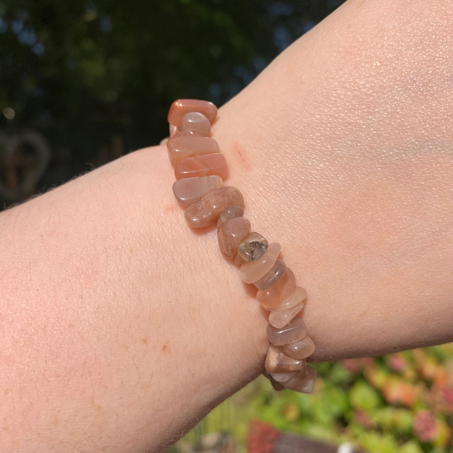Sunstone x Moonstone Chip Bracelet