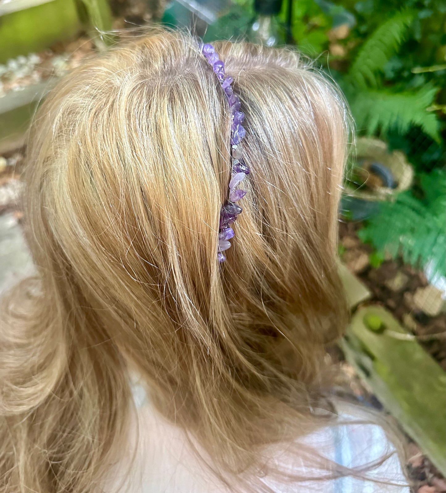 Crystal Chip Headbands - Silver