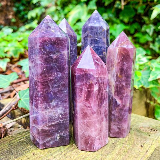 Lavender Rose Quartz Tower