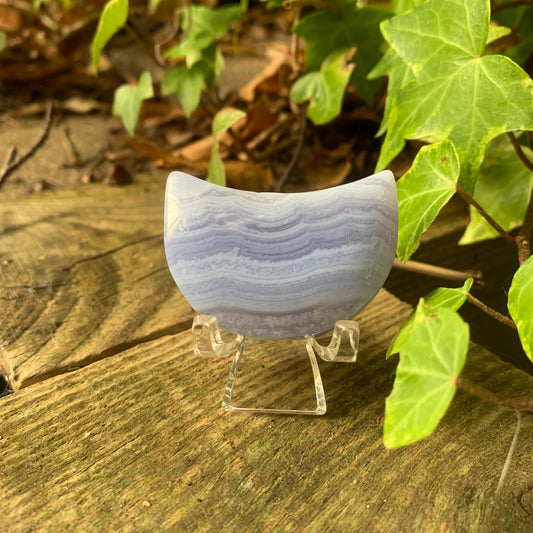 Blue Lace Agate Moon