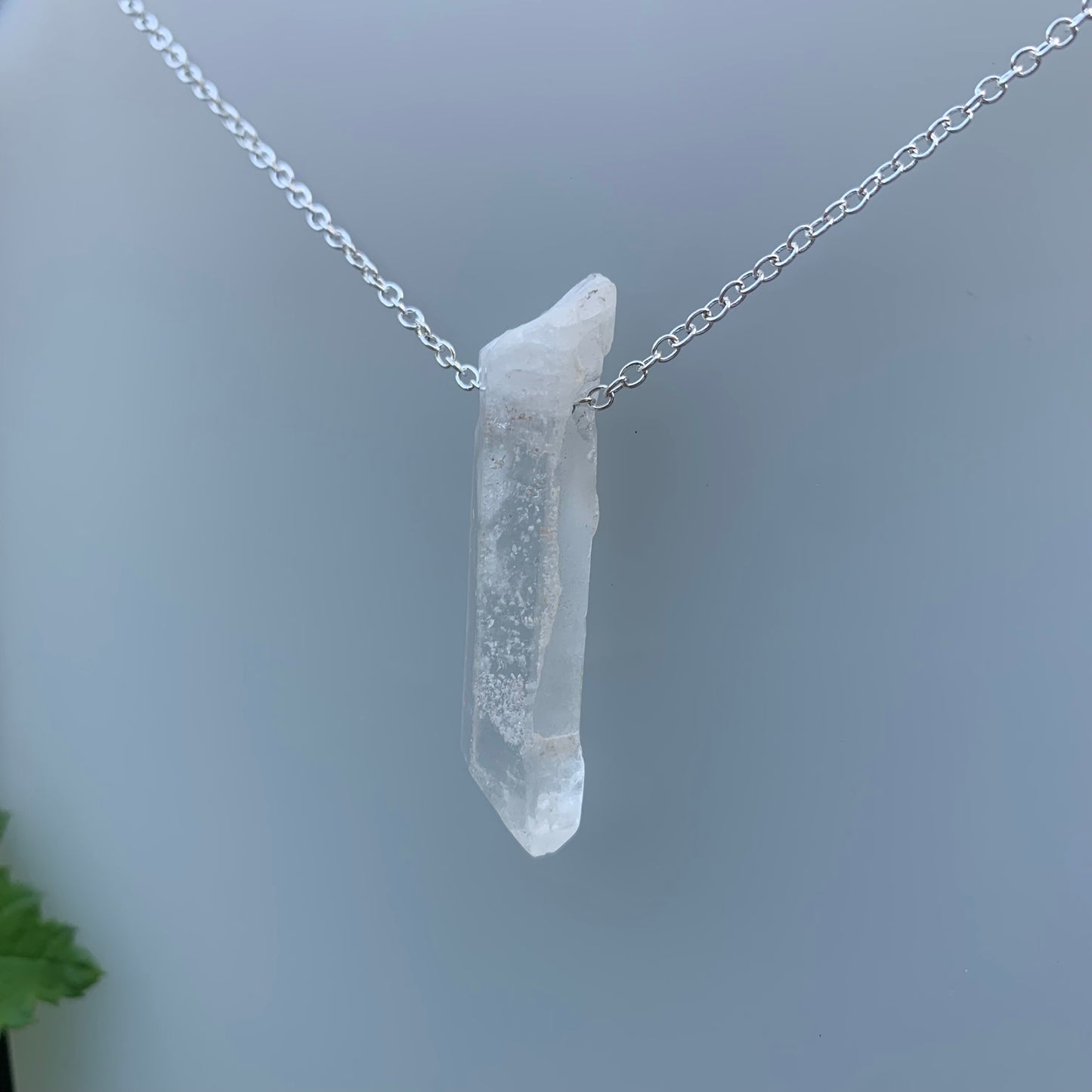 Clear Quartz Point Pendant C